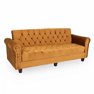 Galaxy Gloria Sofa Cum Bed Imported Velvet Fabric