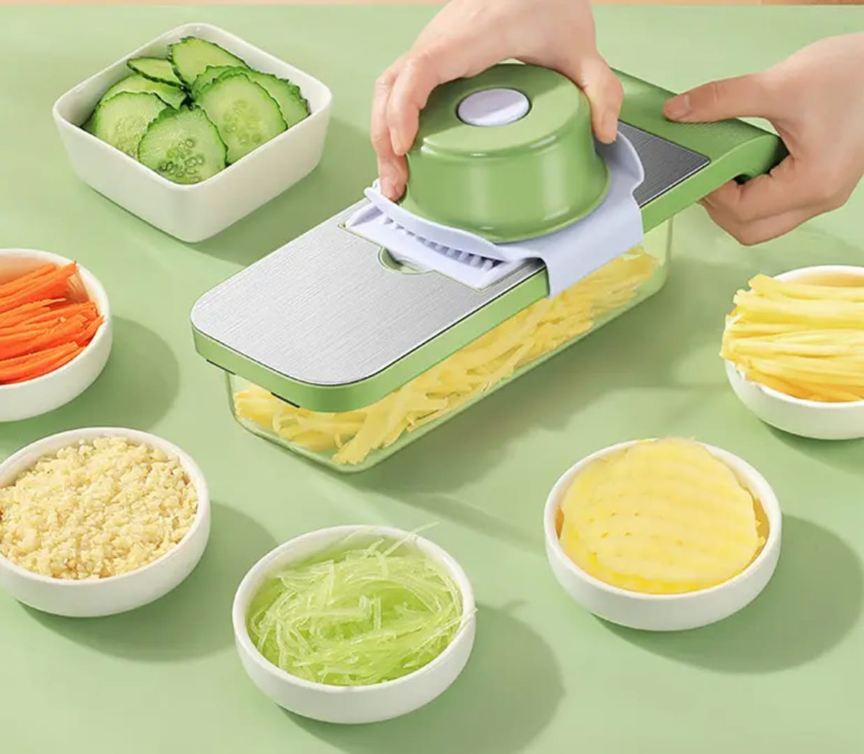 5in1 Stainless Steel Vegetable Cutter & Grater