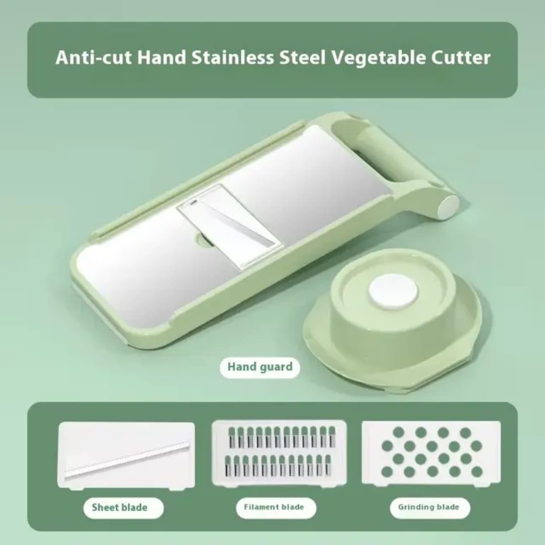 5in1 Stainless Steel Vegetable Cutter & Grater