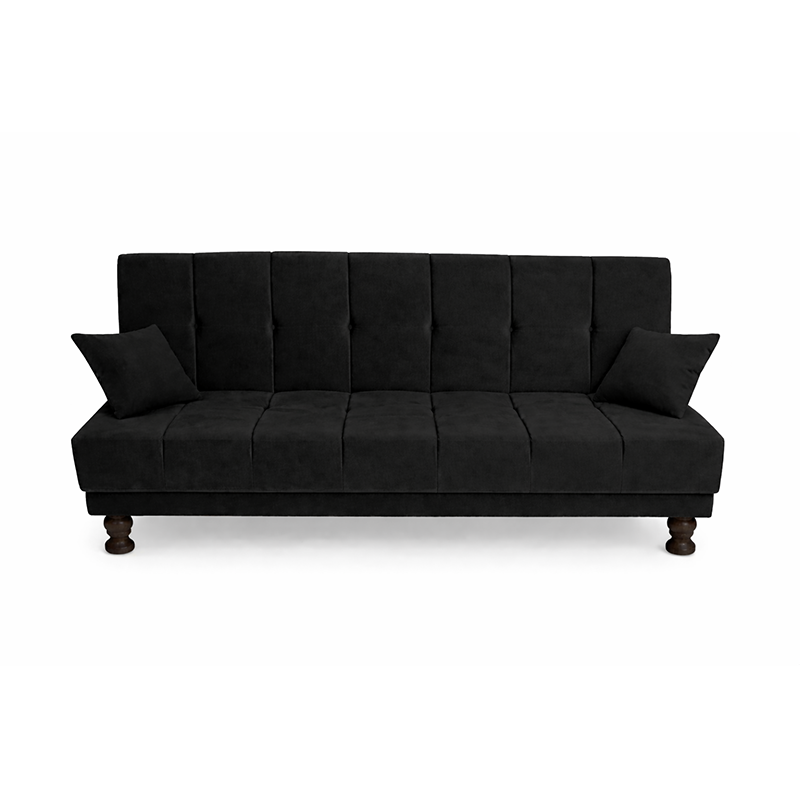 Galaxy Sofa Combed Imported velvet Fabric Dark Grey Color Armless