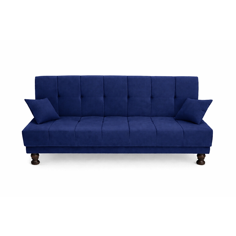 Galaxy Sofa Combed Imported velvet Fabric Dark Grey Color Armless