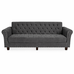 Galaxy Gloria Sofa Cum Bed Imported Velvet Fabric