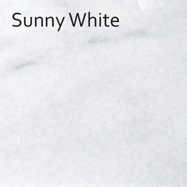 Sunny white marble