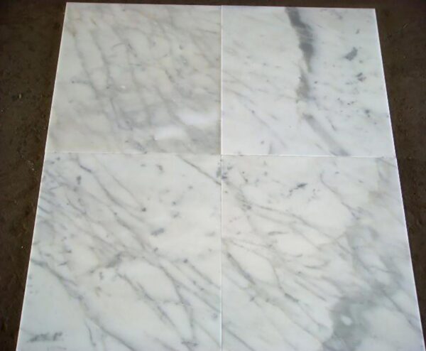 Sunny white marble